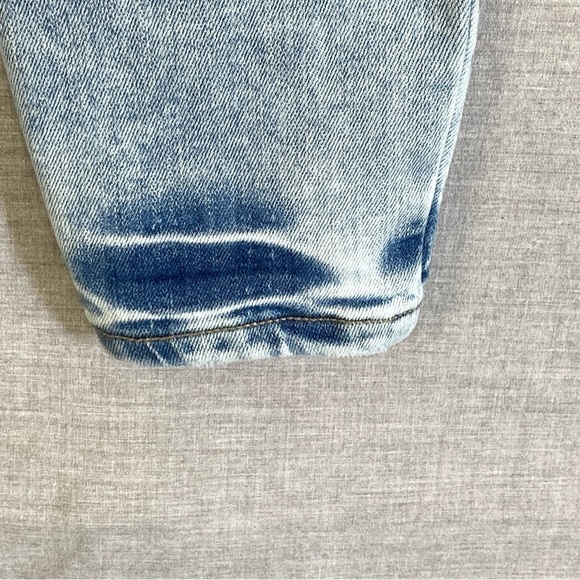 Edgely Mid-rise Super Skinny Jeans Womens 12R Distressed Button Fly Light Wash - Picture 7 of 14